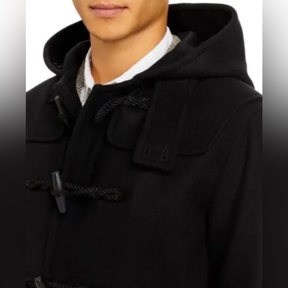 Polo Ralph Lauren Wool Duffel Coat Herringbone Men Jacket Limited Edition Sz 36R - Picture 3 of 11